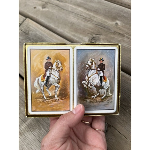 Lipizzaner Double Deck Playing Cards In Package VINTAGE - Picture 4 of 5